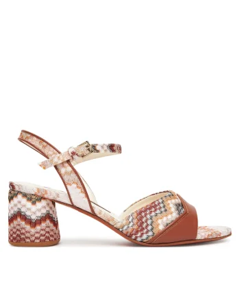 Sandale dama,  Wave Brown, Textil