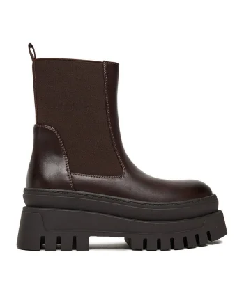 Botine dama CEO-HY60290S-1,  Textil, Maro