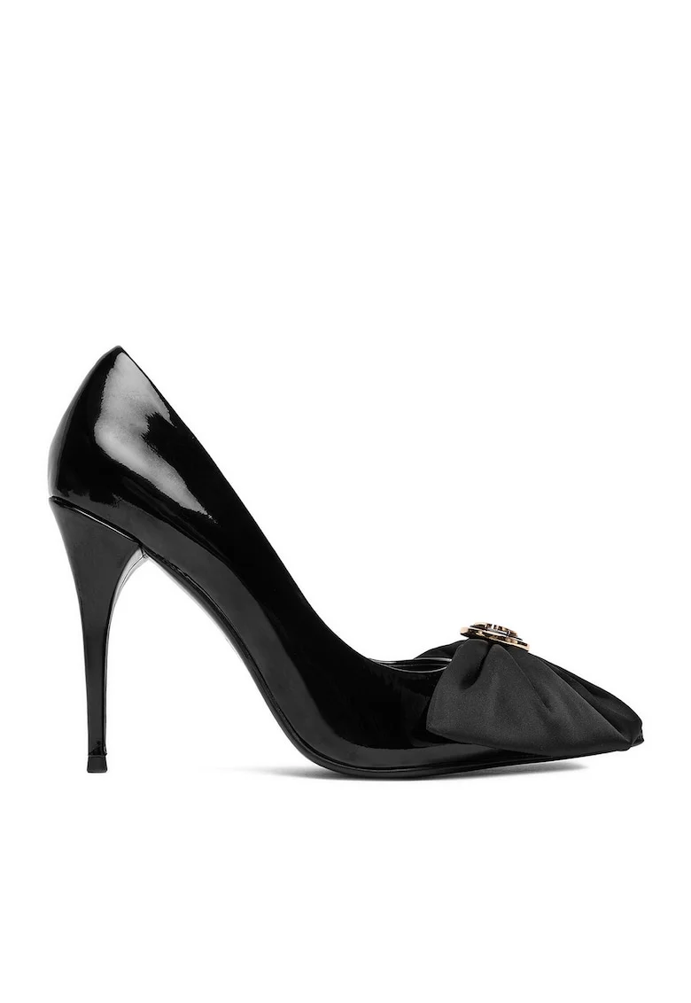 Pantofi dama,  tocuri inalte, piele naturala, negru