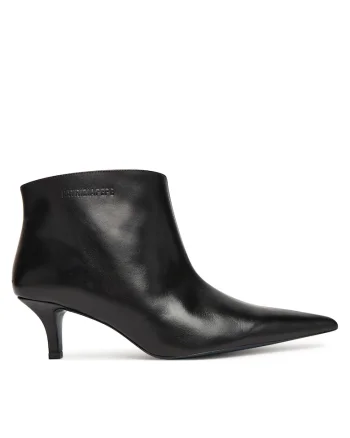 Botine dama,  piele naturala, negru K103 8Y0132 L166