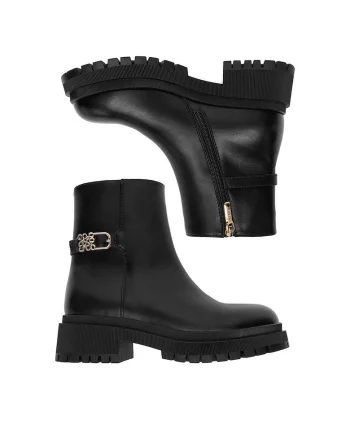 Botine dama CEO-LAYLA-01,  Textil, Negru