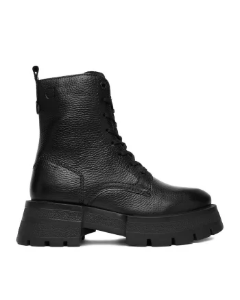 Ghete dama  piele naturala, negru, CEO-WI16-525-02
