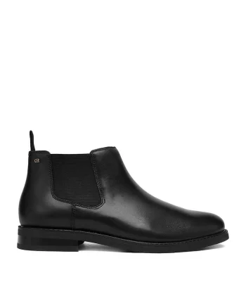 Ghete barbati,  CEO-DANTE-07, piele naturala, negru