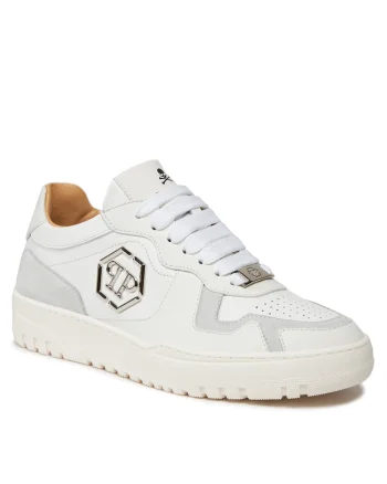 Tenisi dama, Reebok, piele naturala, alb/gri