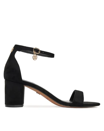 Sandale dama,  piele ecologica, Negru