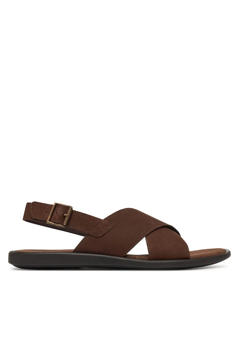 Sandale barbati  GRAZER-15, piele naturala, maro