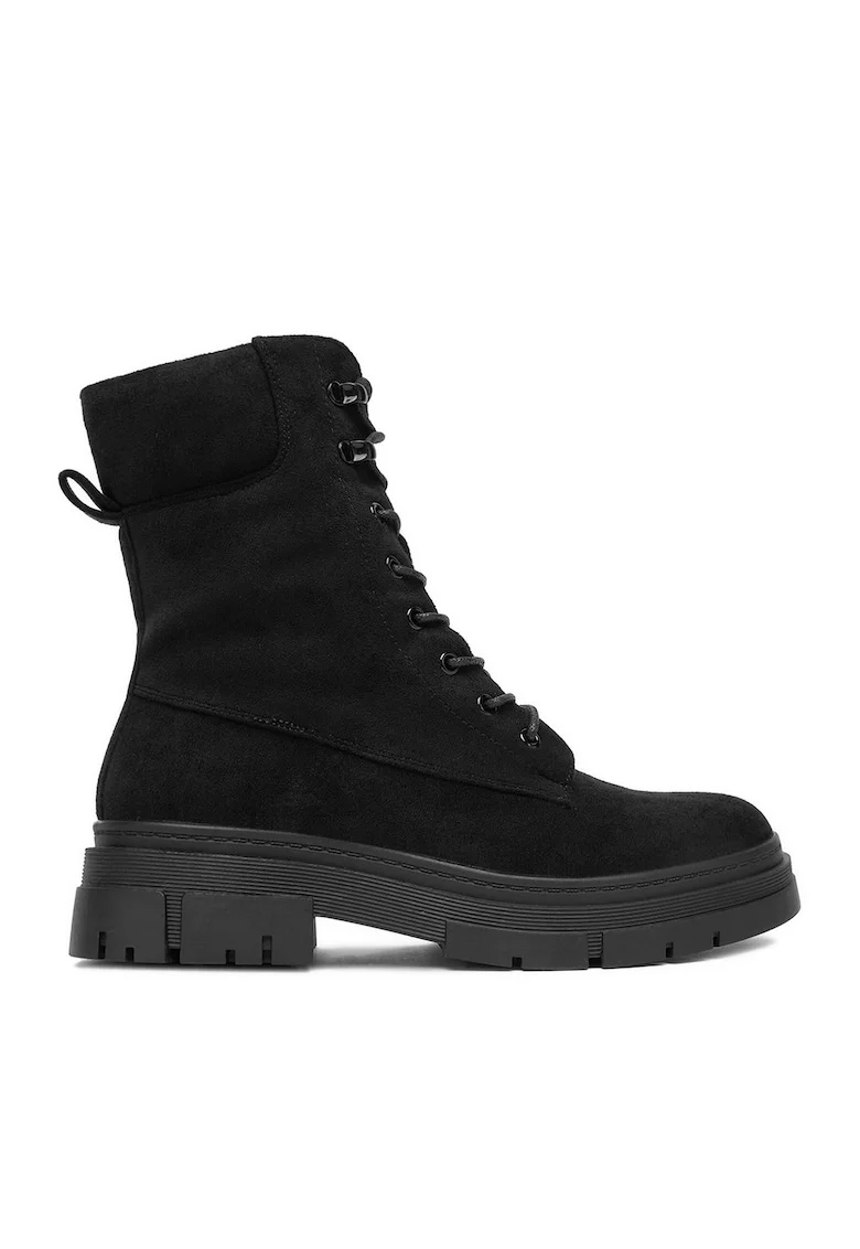 Botine dama HX22002-31,  Textil, Negru