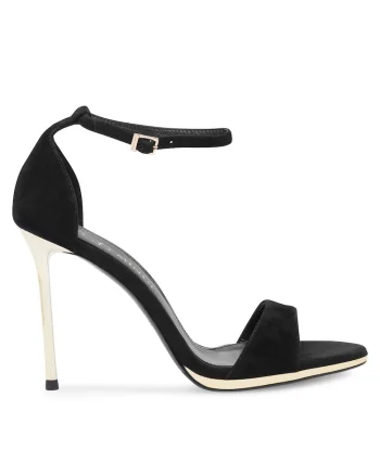 Sandale dama,  model piele naturala, negru, Negru