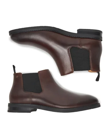 Ghete barbati,  CEO-DANTE-07, piele naturala, maro