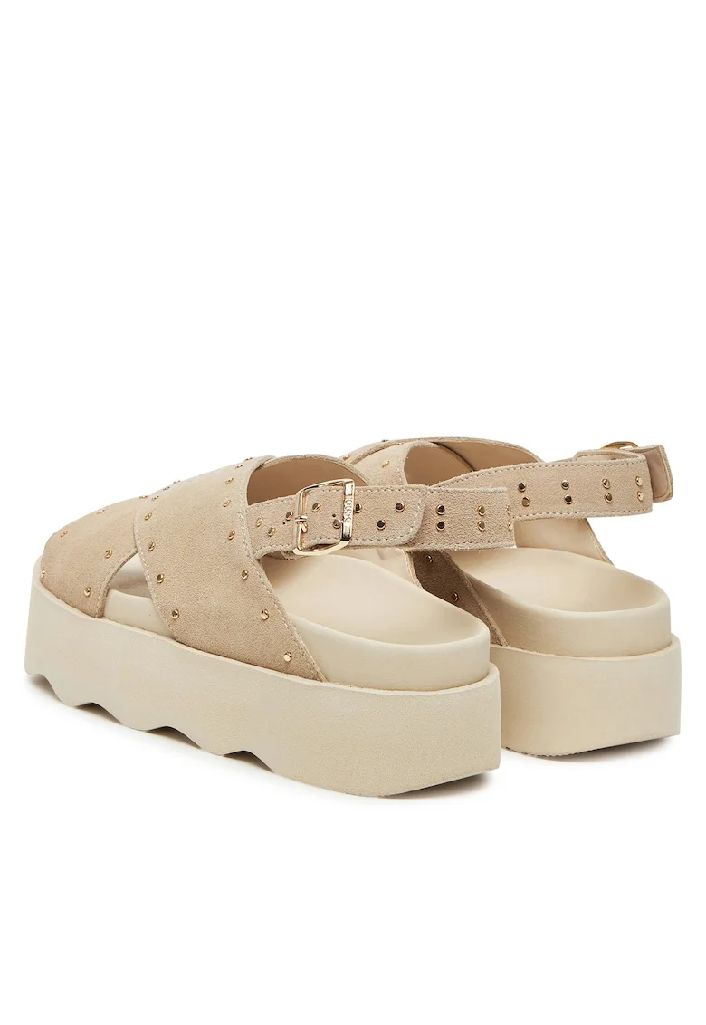 Sandale dama  Chantal, piele naturala, bej