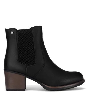 Botine dama CEO-WS15221-02,  Textil, Negru