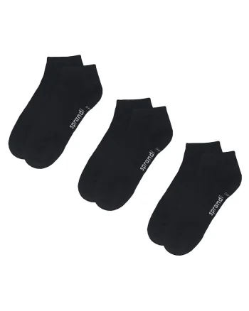 Set 3 x Perechi sosete scurte barbati,  negru