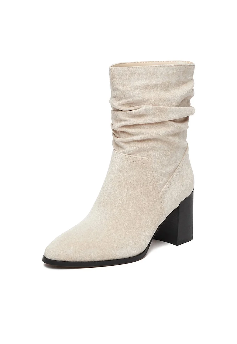Botine dama CEO-JAMILAH-01,  Textil, Bej