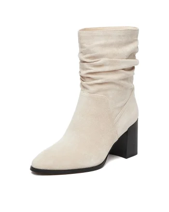 Botine dama CEO-JAMILAH-01,  Textil, Bej