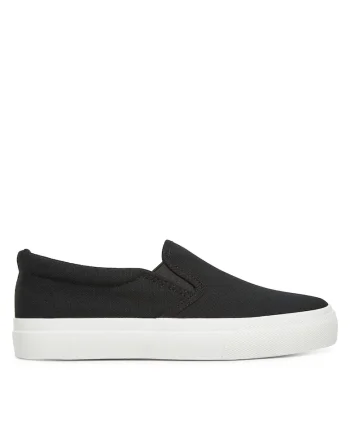 Pantofi copii,  tenisi, negru, tesatura textila