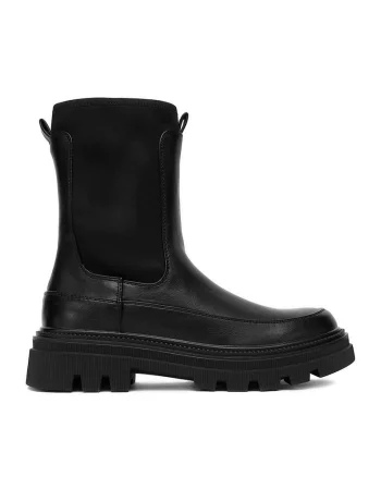 Botine dama TYA80-J221,  Textil, Negru