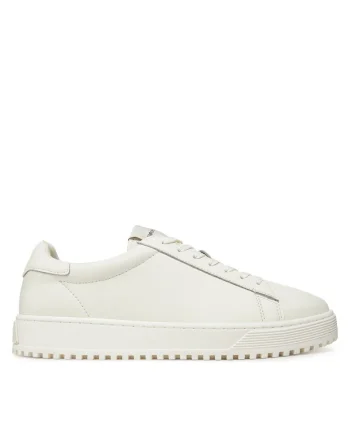 Tenisi barbati,  Off White, piele naturala, alb, X4X690