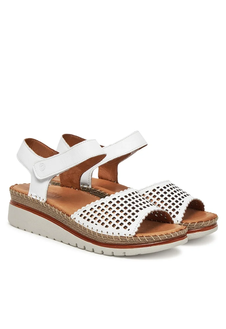 Sandale dama  Weiss 03, piele naturala, alb