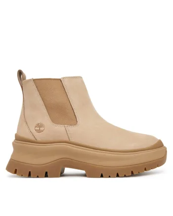 Ghete dama,  Roxie Lane Mid, piele naturala, bej,