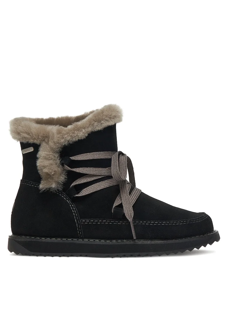 Ghete de zapada,  Thorsby, piele naturala, negru