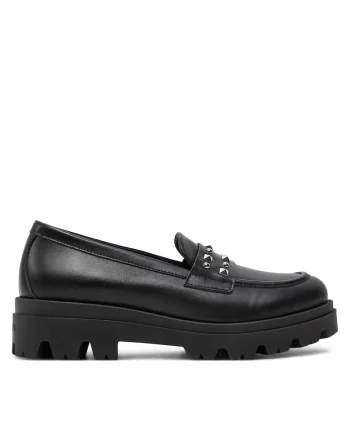 Mocasini dama,  piele naturala, negru, 242GCJ024
