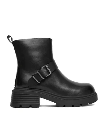 Botine dama  C-ANAYA-5635-2, piele naturala, Negru