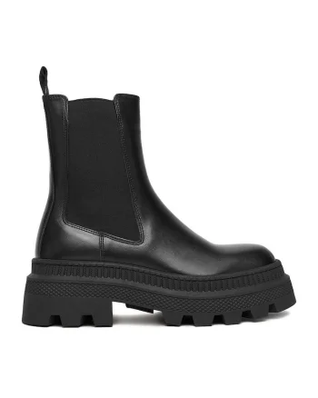 Botine dama,  C-BIRDIE-40804, piele naturala, negru,