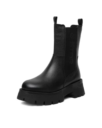 dama CEO-WI16-525-03,  Piele naturala, Negru, Maro