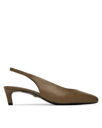 Sandale dama,  LILY-118324, piele naturala, toc, maro