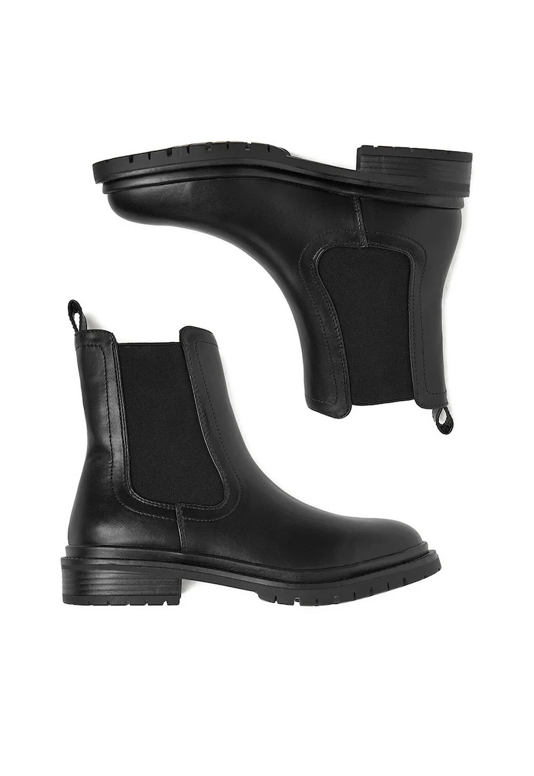 Ghete dama,  negru, sintetic, CEO-25698-K01