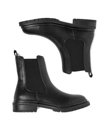 Ghete dama,  negru, sintetic, CEO-25698-K01