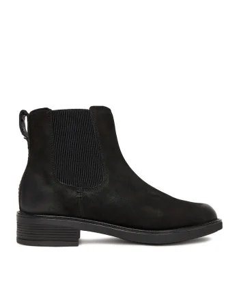 Botine dama Piele naturala, Negru,, Negru