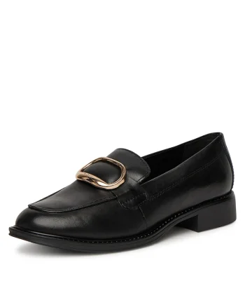 Mocasini dama,  piele naturala, negru