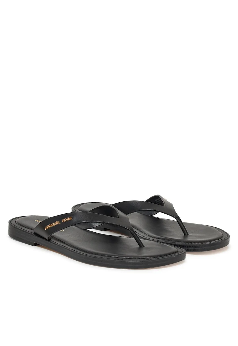 Slapi dama,  piele naturala, negru, model Koko