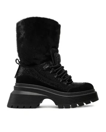 Ghete dama Michael Kors piele naturala, Negru