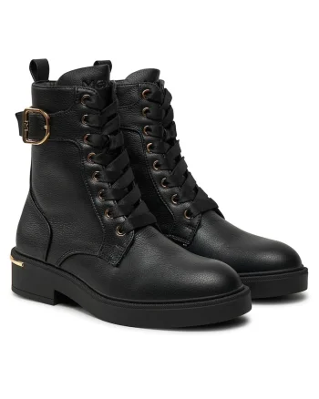 Ghete dama  piele ecologica, negru, CEO-MI001713543W