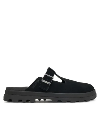 Saboti unisex,  Dunelite Pyla Sde 74, piele naturala, negru