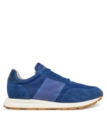 Tenisi barbati  Mondial Vintage, piele naturala, Albastru