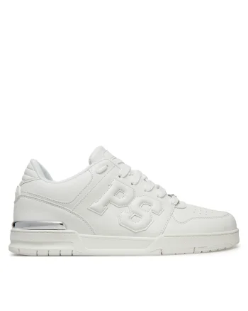 Tenisi barbati  alb, piele ecologica, model White 01 Viper I