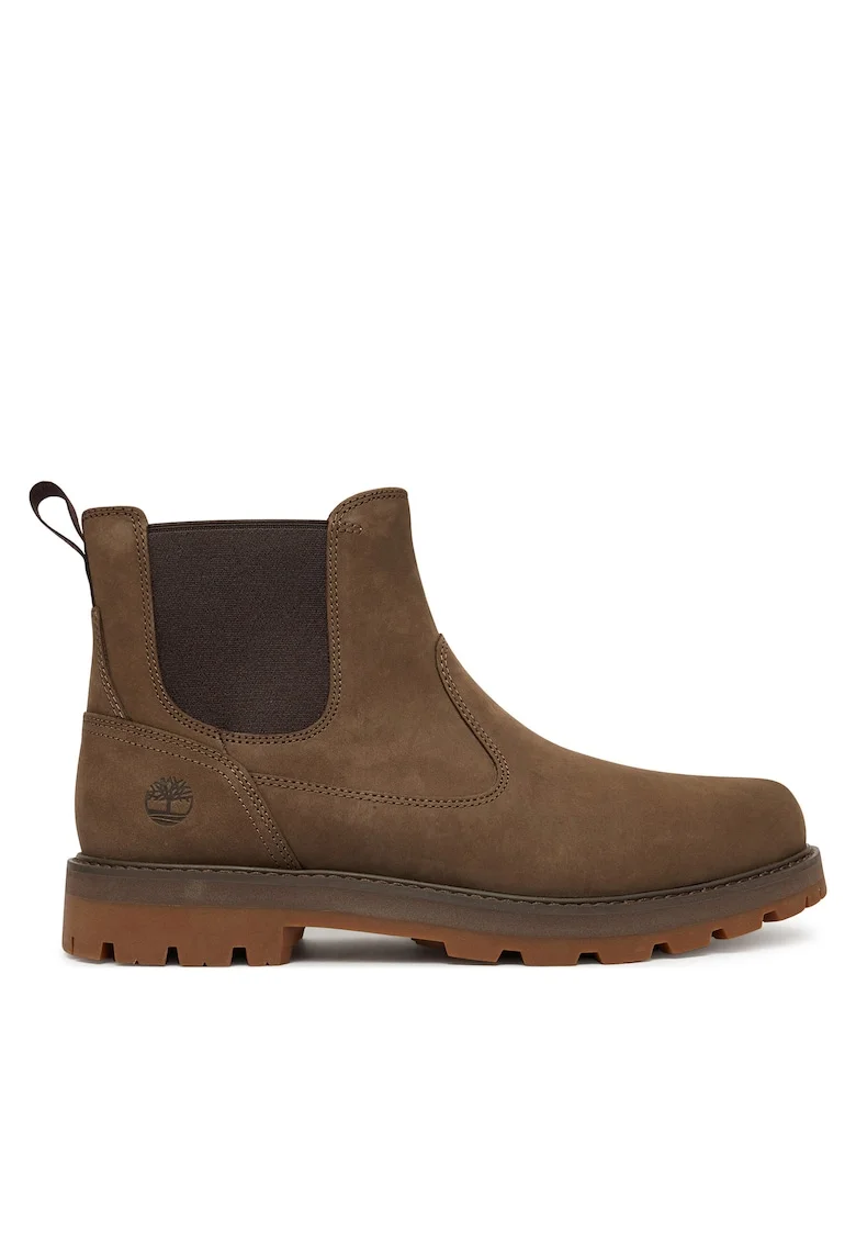 Ghete barbati,  Britton Road, piele naturala, maro