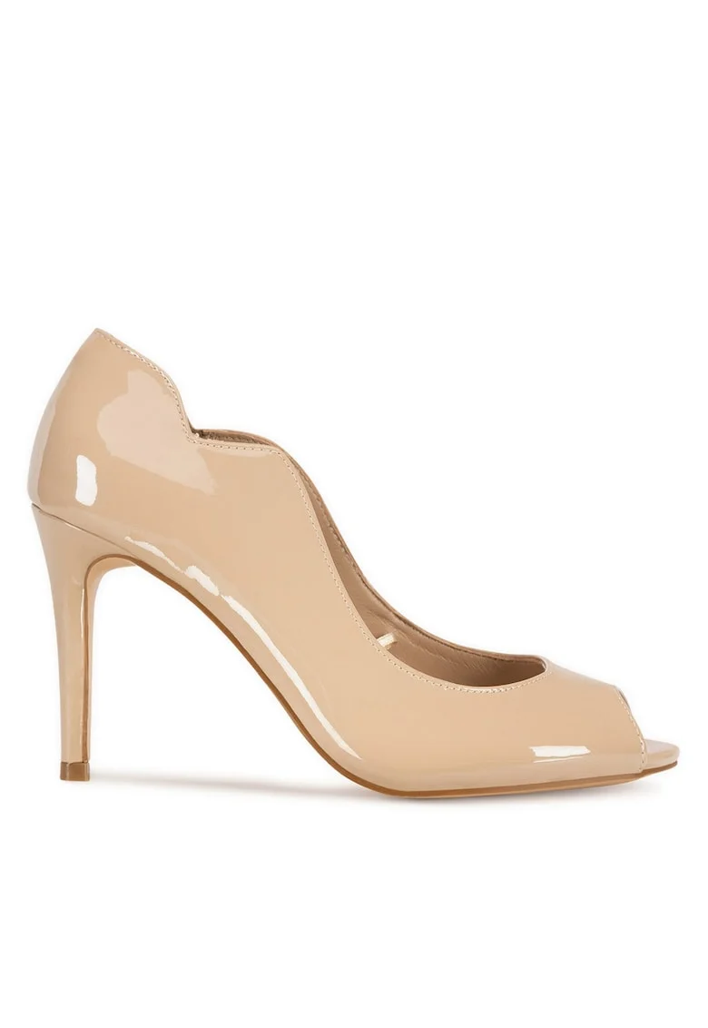 Pantofi dama,  tocuri, bej, piele naturala