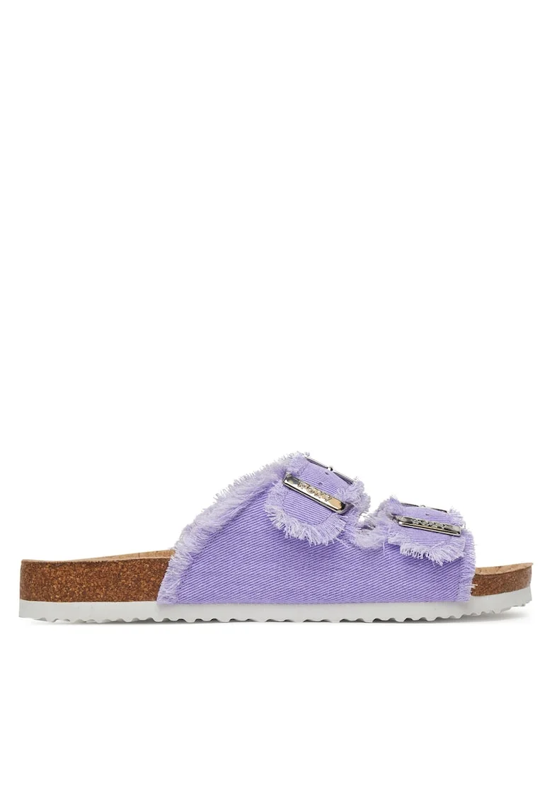 Papuci fete AVO-RMT-117,  Textil, Violet