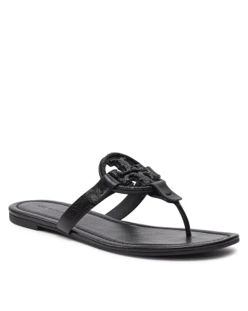 Slapi dama  piele naturala, negru