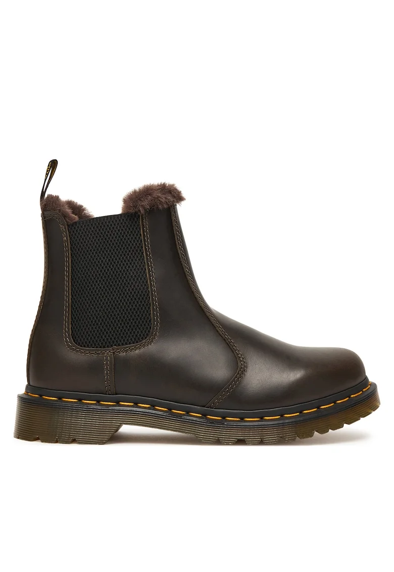 Ghete dama  Leonore DM41415, piele naturala, maro