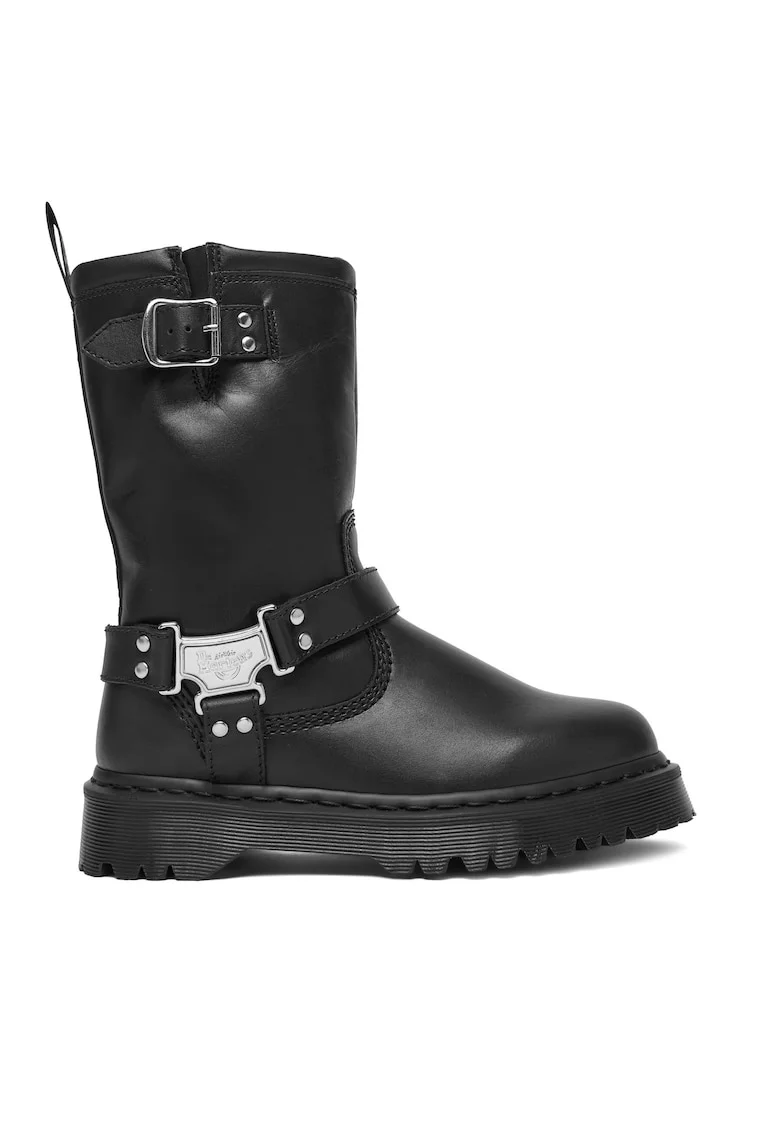 Cizme dama,  Anistone HI, piele naturala, negru,