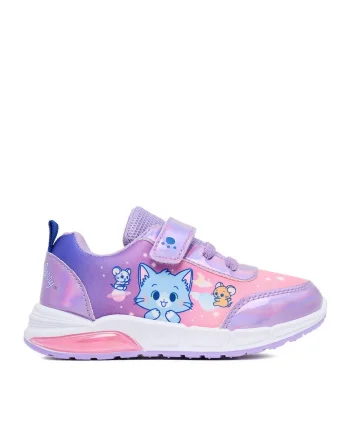 Tenisi copii  violet, textil, pentru fete
