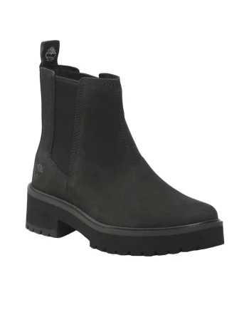 Botine dama,  Carnaby Cool Basic C, negru, piele naturala