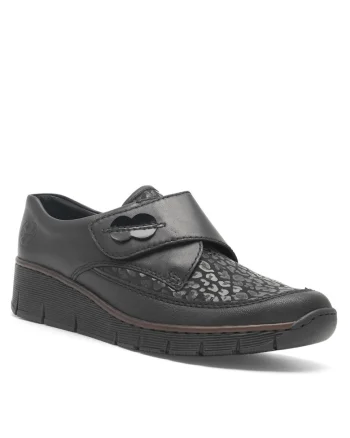 Pantofi dama,  piele neagra, Negru