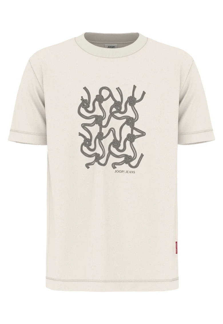Tricou barbati  bej, bumbac