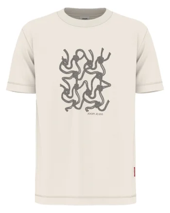 Tricou barbati  bej, bumbac
